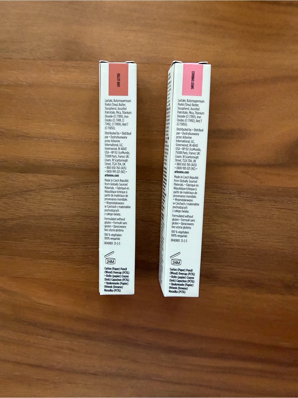 Arbonne Perfect Pout Creamy Lip Pencil - ‘Love Letter’ and ‘Sweet Embrace’ 2.5g - Picture 3 of 3